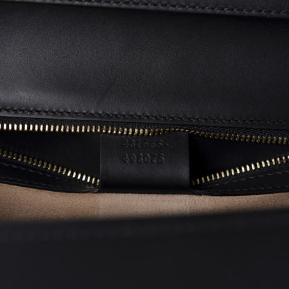 Gucci Calfskin Medium Sylvie Top Handle Bag Black 10 of 11
