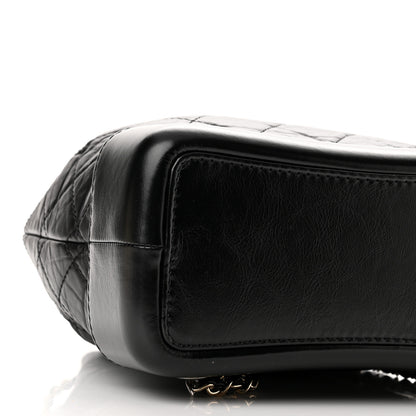 Chanel Aged Calfskin Quilted Small Gabrielle Backpack Black 9 of 10