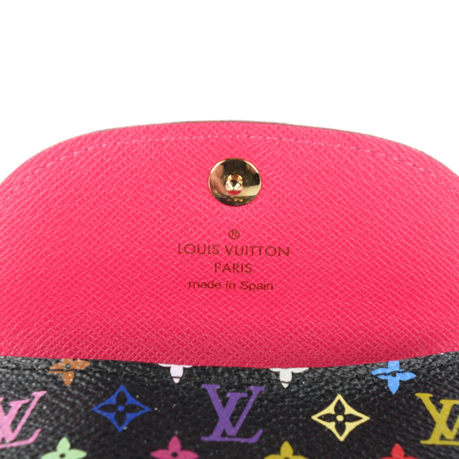 Louis Vuitton Monogram Multicolor Business Card Holder Black Grenade 6 of 7