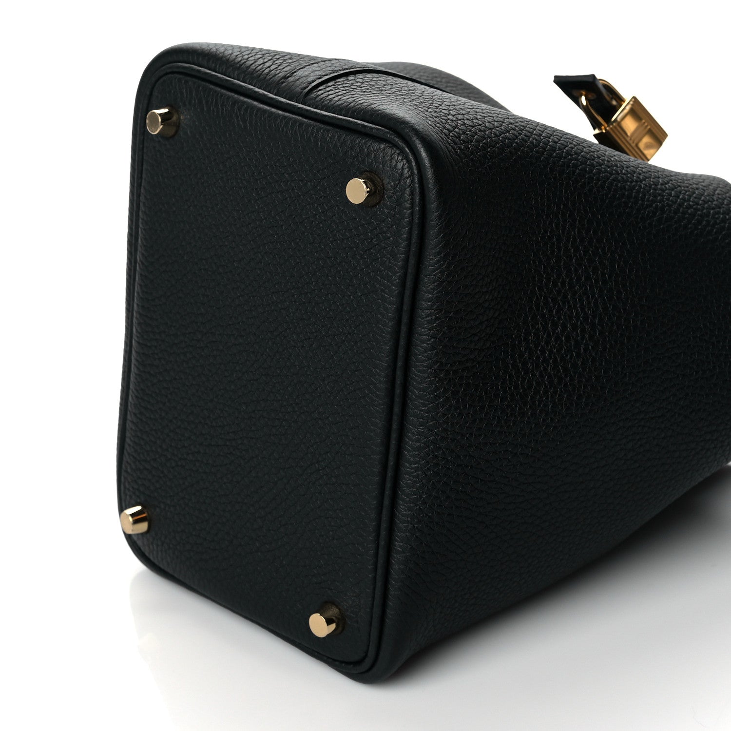 Hermes Taurillon Clemence Matte Alligator Picotin Lock Touch 18 PM Black 10 of 11