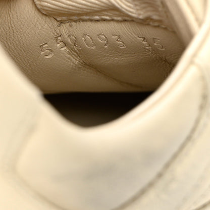 Gucci Calfskin Mouth Print Womens Rhyton Sneakers 35 Ivory 8 of 14