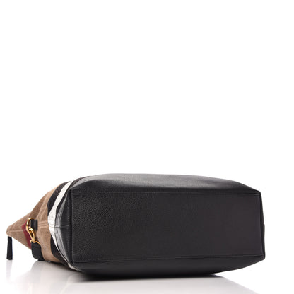 Burberry Canvas Check Armley Folding Messenger Black 4 of 9