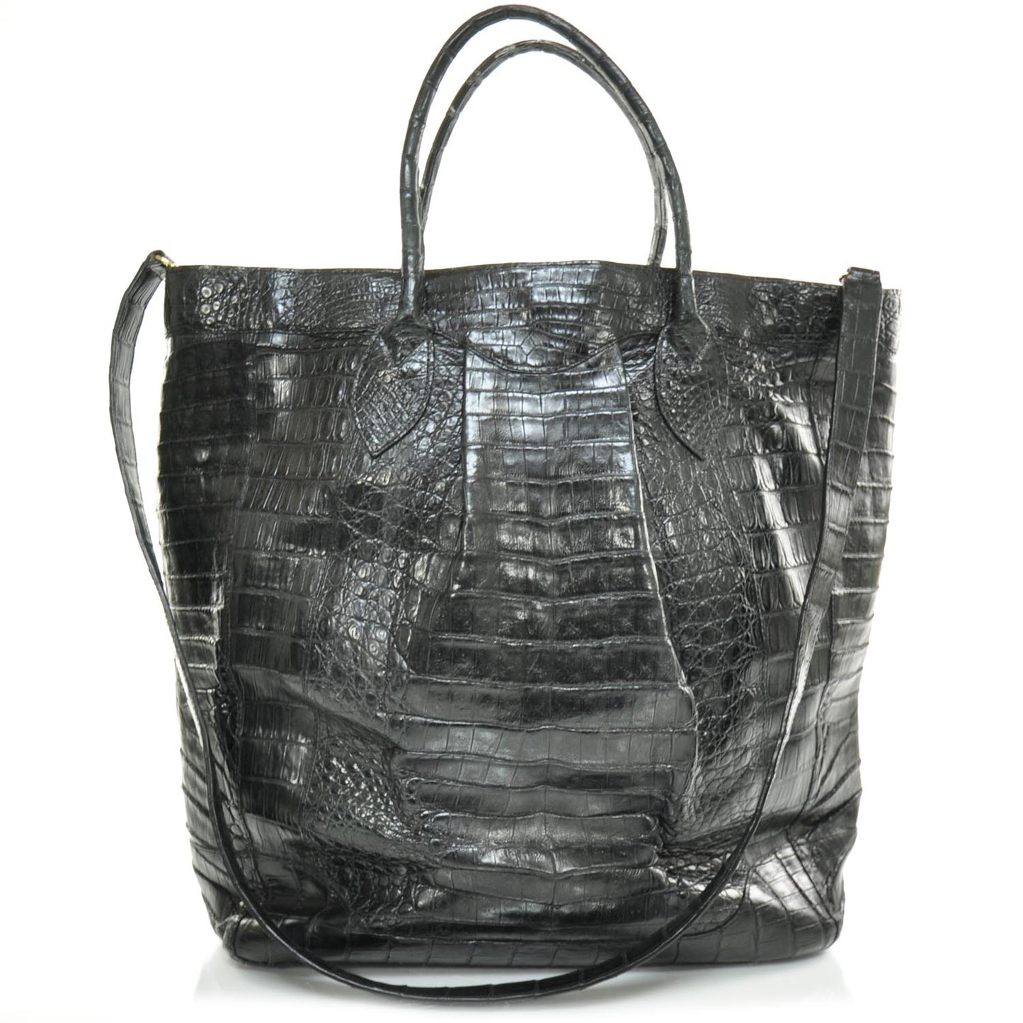 Crocodile Tote Black