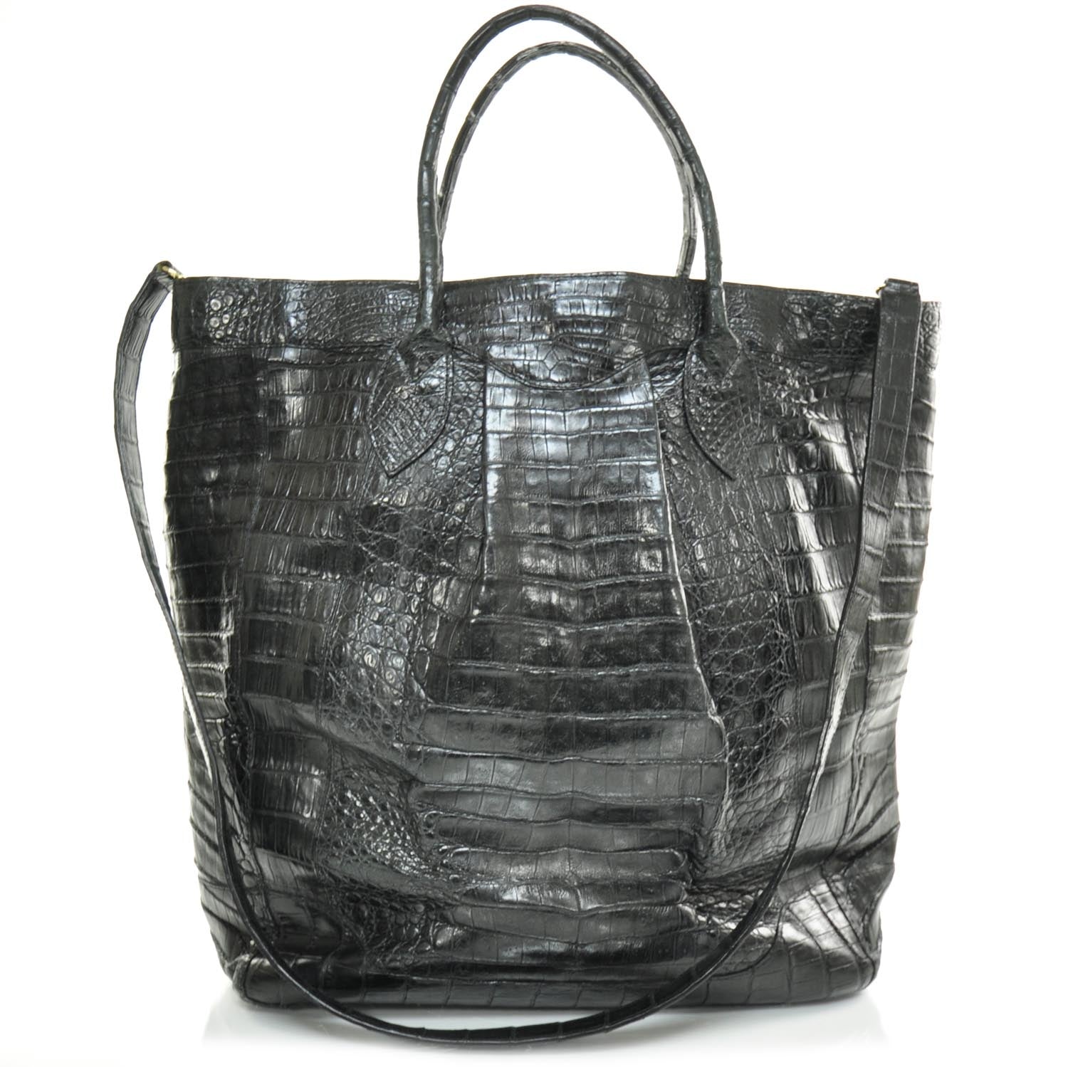 Nancy Gonzalez Crocodile Tote Black 4 of 8