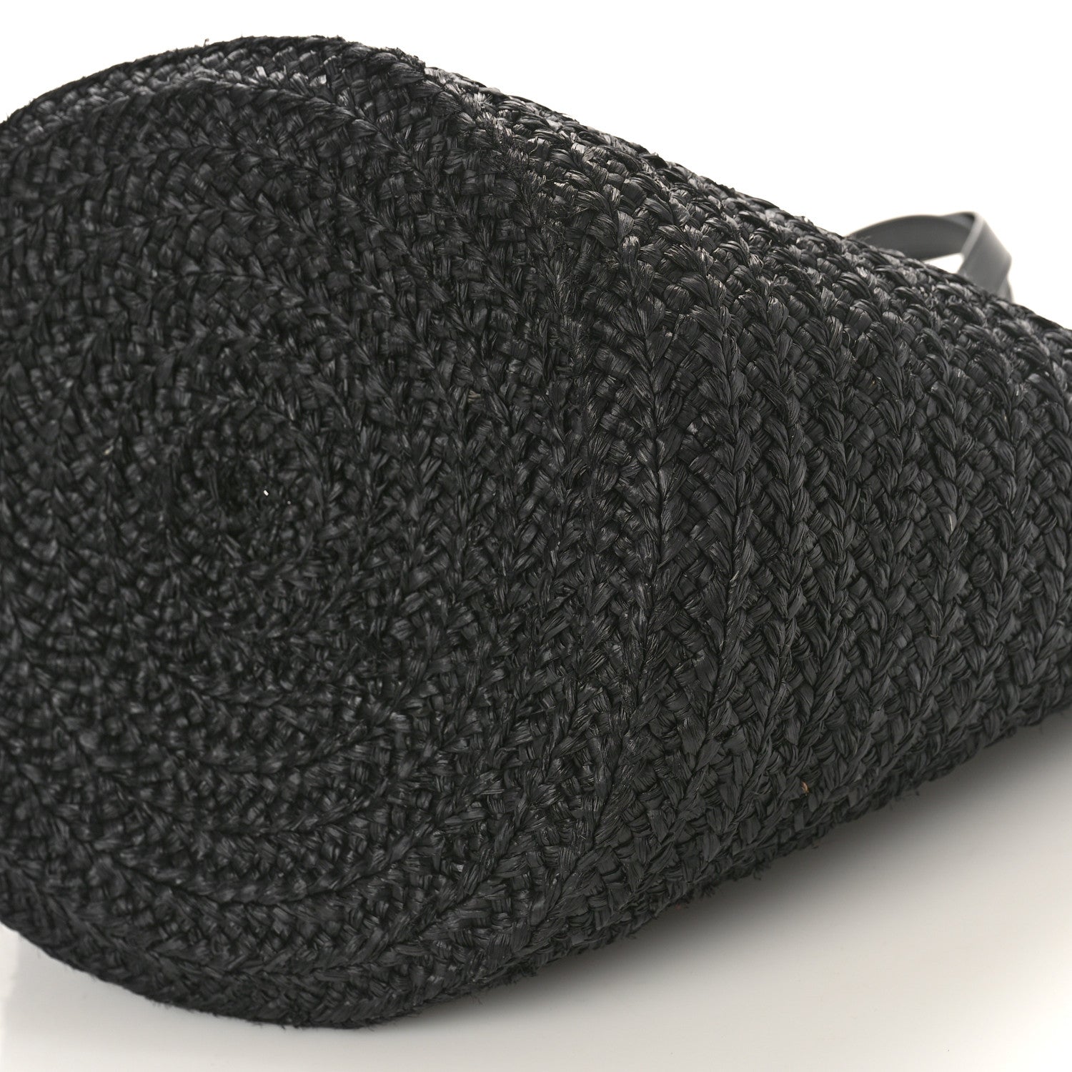 Saint Laurent Raffia Medium Panier Bag Black 9 of 12