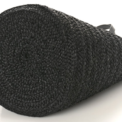 Saint Laurent Raffia Medium Panier Bag Black 9 of 12