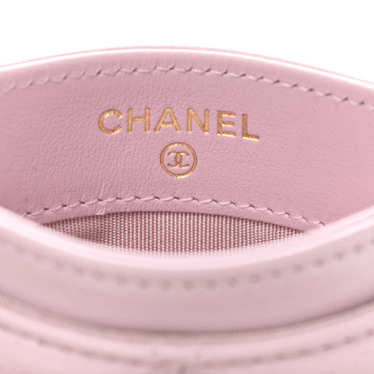 Chanel Lambskin Quilted Chanel 19 Card Holder Light Pink 7 of 10