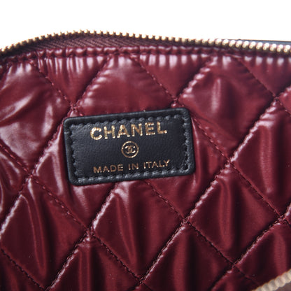 Chanel Lambskin Quilted Medium Cosmetic Case Black 6 of 11