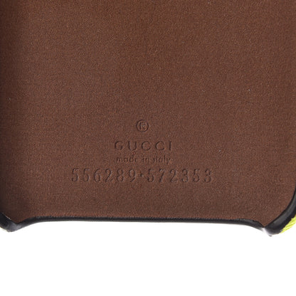Gucci Rubber Print iPhone Xs Case Yellow Fluo Green 6 of 8