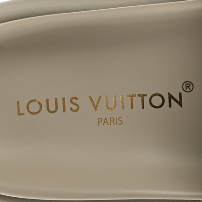 Louis Vuitton Monogram Denim LV  Womens Pool Pillow Comfort Mules 40 Grey 8 of 10