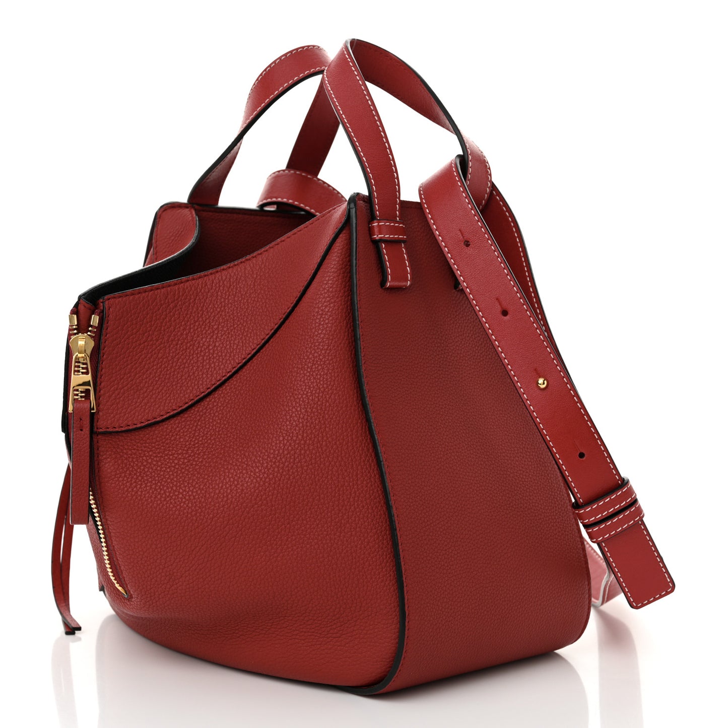 Calfskin Small Hammock Shoulder Bag Rouge