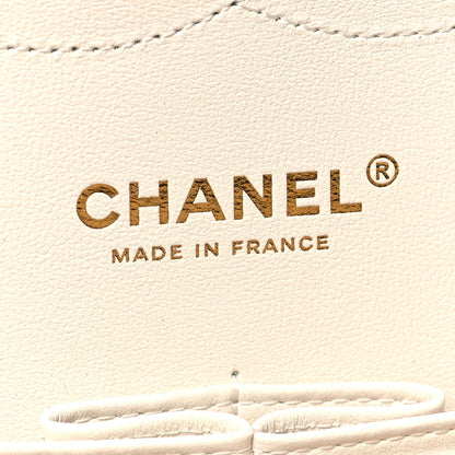 Chanel Caviar Quilted Jumbo Double Flap White 6 of 10
