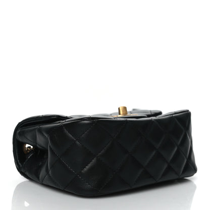 Chanel Lambskin Quilted Mini Romance Square Flap Black 3 of 10