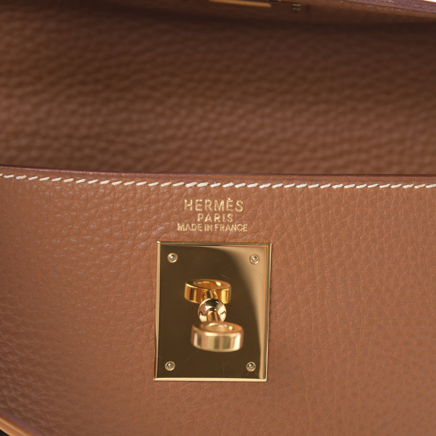 Hermes Togo Kelly Retourne 32 Gold 6 of 13