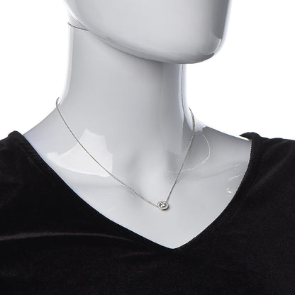 Tiffany Platinum Diamond Enchant Flower Pendant Necklace 2 of 6