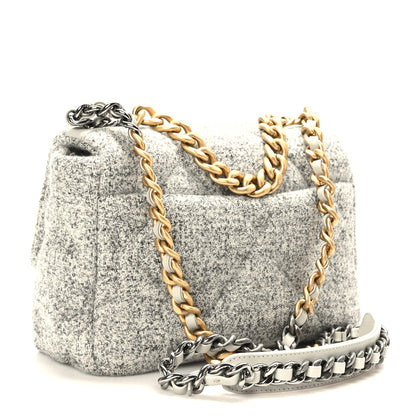 Chanel Tweed Quilted Medium Chanel 19 Flap 3 of 9