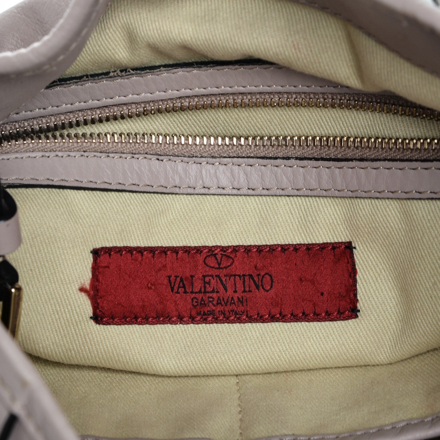 Valentino Garavani Vitello Rockstud Shopper Tote Poudre 6 of 9