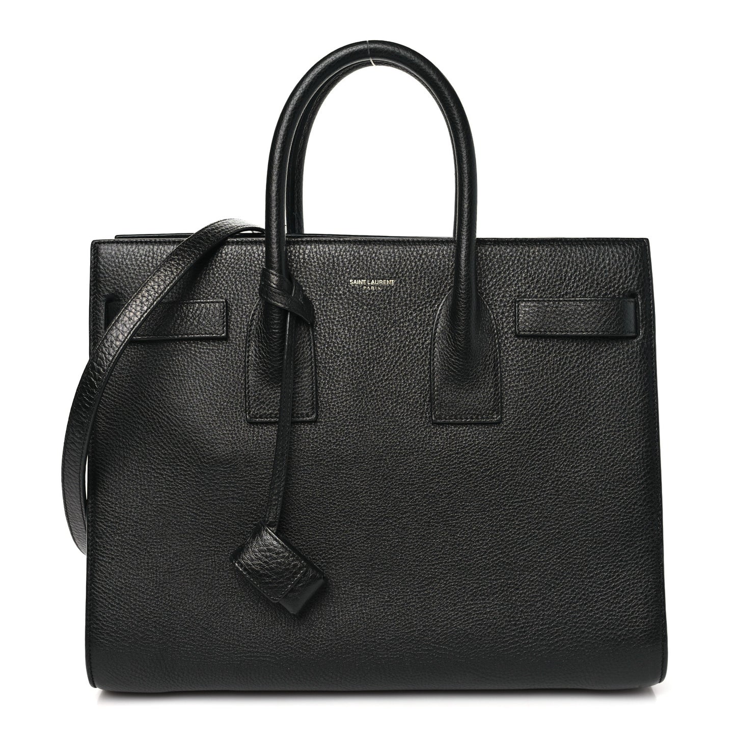 Grained Calfskin Small Sac De Jour Black