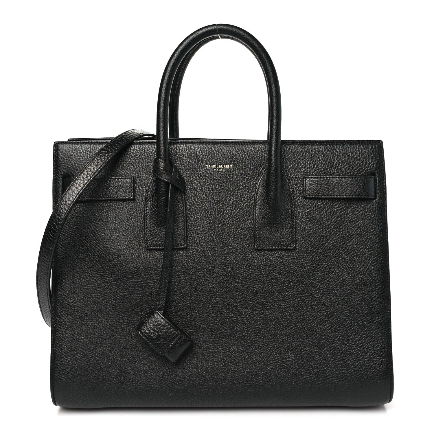 Saint Laurent Grained Calfskin Small Sac De Jour Black 1 of 10