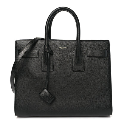 Saint Laurent Grained Calfskin Small Sac De Jour Black 1 of 10