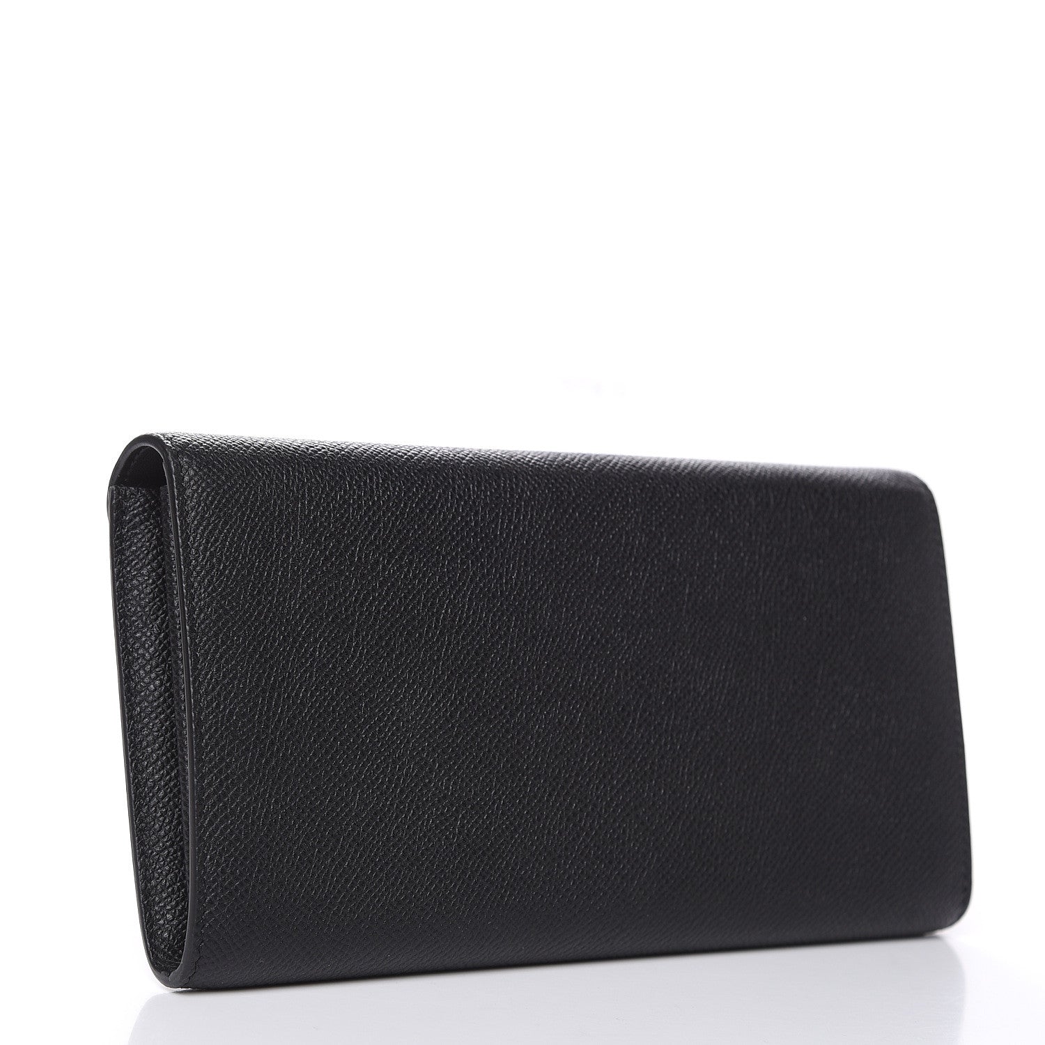 Celine Grained Calfskin Large Trotteur Multifunction Flap Wallet Black 3 of 8