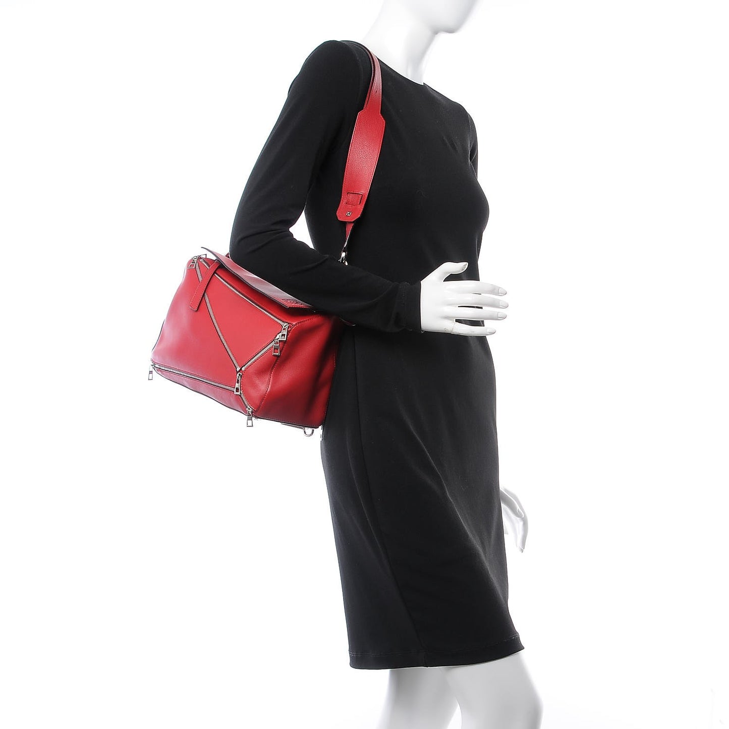 Calfskin Puzzle Bag Red