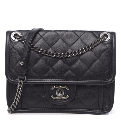 Chanel Calfskin Quilted Mini French Riviera Flap Black 1 of 11