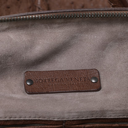 Bottega Veneta Ostrich Duffel Brown 6 of 10