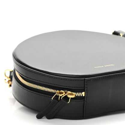 Mansur Gavriel Calfskin Circle Crossbody Bag Black 8 of 10