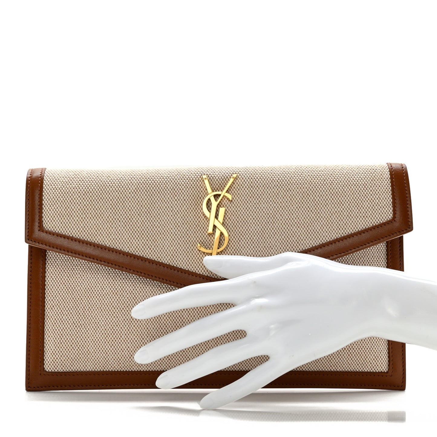 Canvas Uptown Pouch Natural Beige Brick