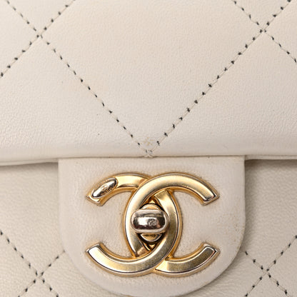 Chanel Lambskin A Real Catch Flap Bag White 24 of 32