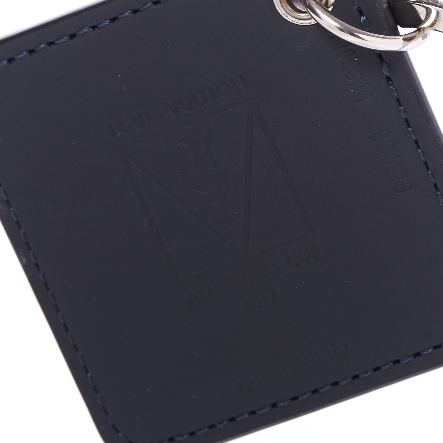 Louis Vuitton Damier Cobalt Illustre Regatta Key Holder Blue 4 of 4