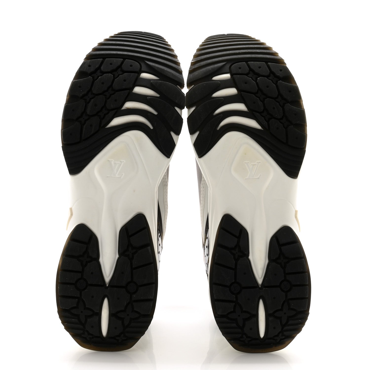 Louis Vuitton Monogram Calfskin Run 55 Sneakers 41 White 5 of 10