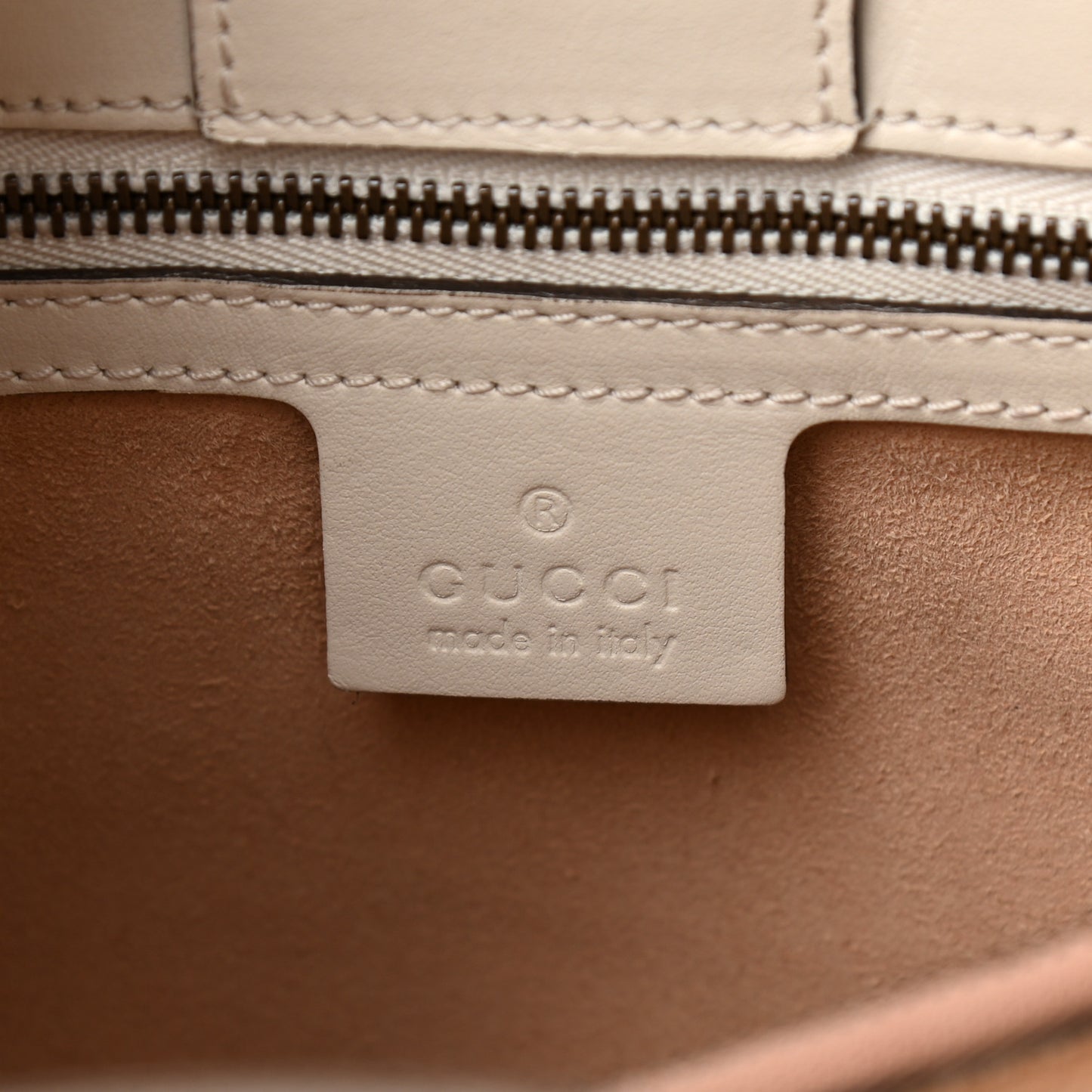 Calfskin Matelasse Small GG Marmont Tote White