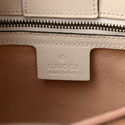 Gucci Calfskin Matelasse Small GG Marmont Tote White 6 of 13