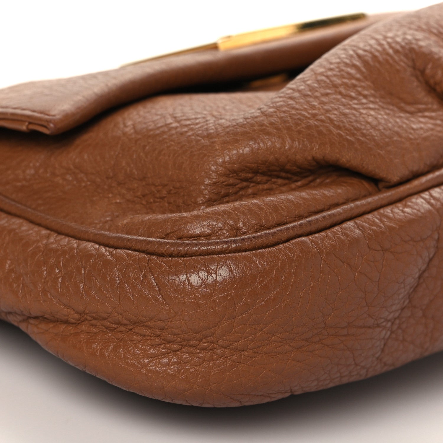 Fendi Vitello Flamingo Fendista Pouchette Crossbody Orzo 8 of 9