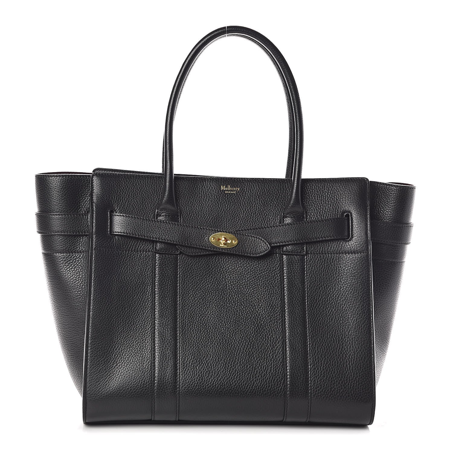 Mulberry Classic Grain Bayswater Zip Tote Black 1 of 9