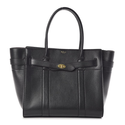 Mulberry Classic Grain Bayswater Zip Tote Black 1 of 9