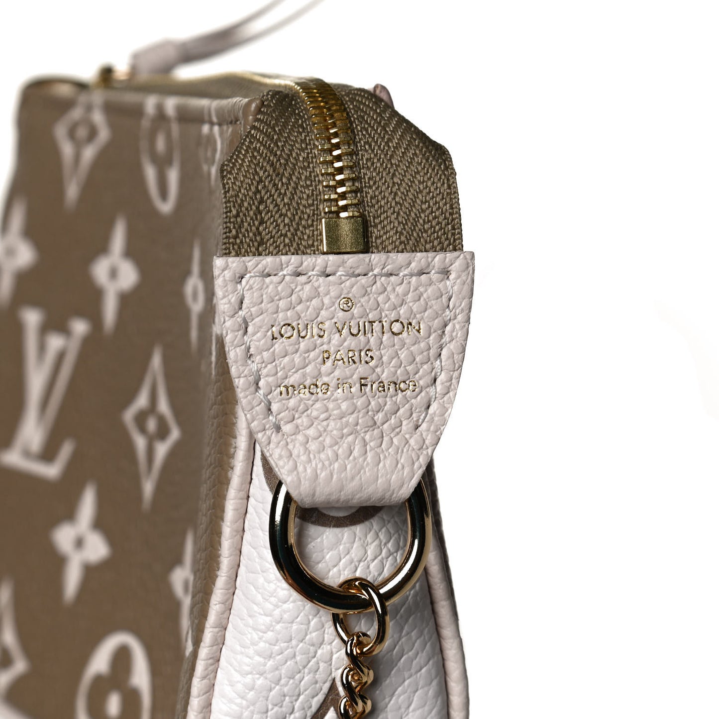 Empreinte Spring in the City Mini Pochette Accessories Kaki Beige Cream