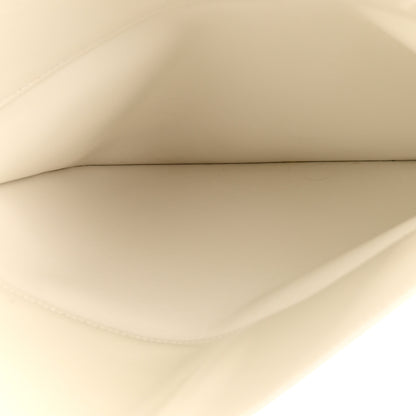 Bottega Veneta Brushed Calfskin Cradle Fold Over Shoulder Bag White Parakeet 5 of 17