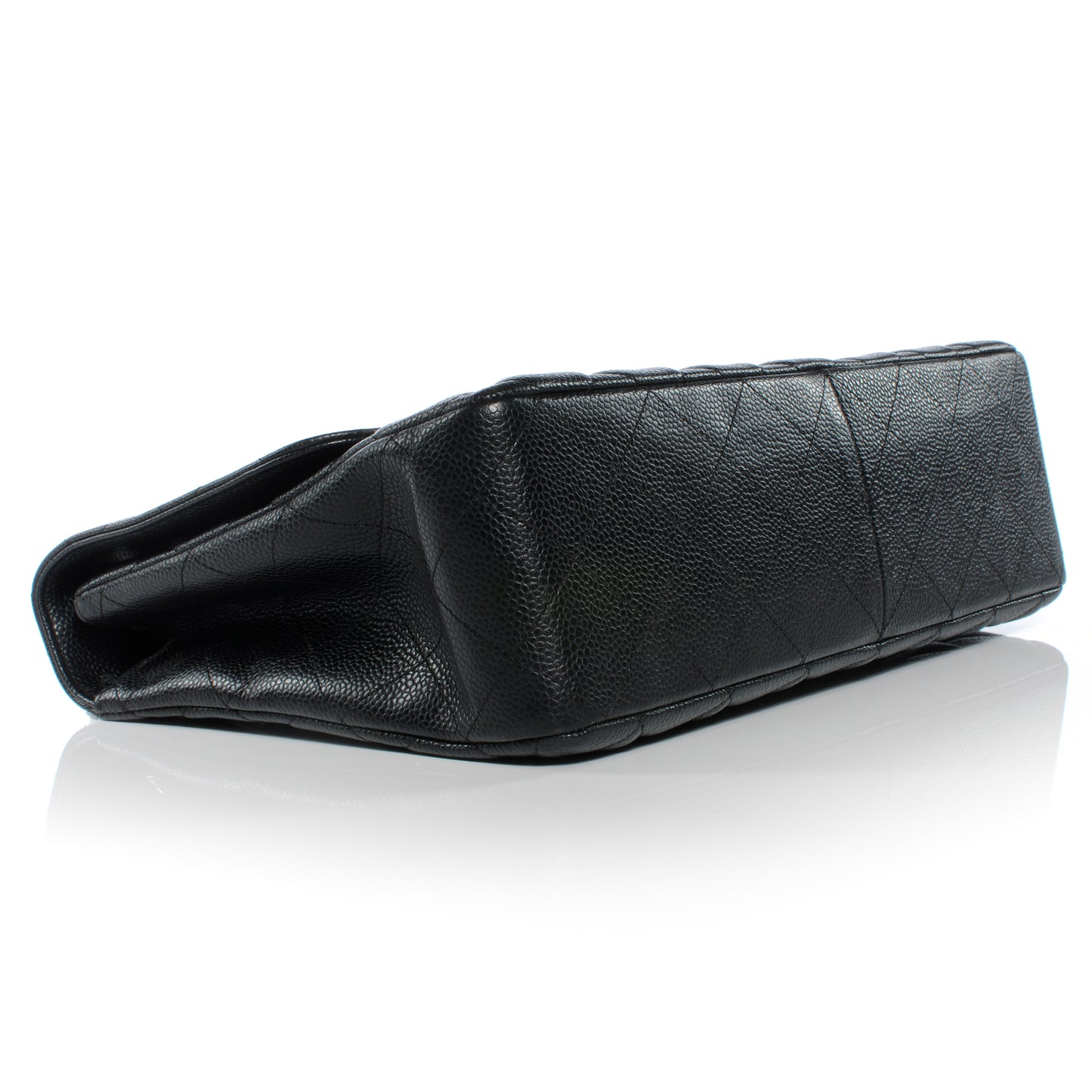 Caviar Jumbo Single Flap Black