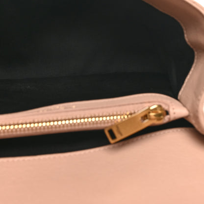 Saint Laurent Sheepskin Matelasse Chevron Monogram Medium College Bag Rose Poudre 5 of 10