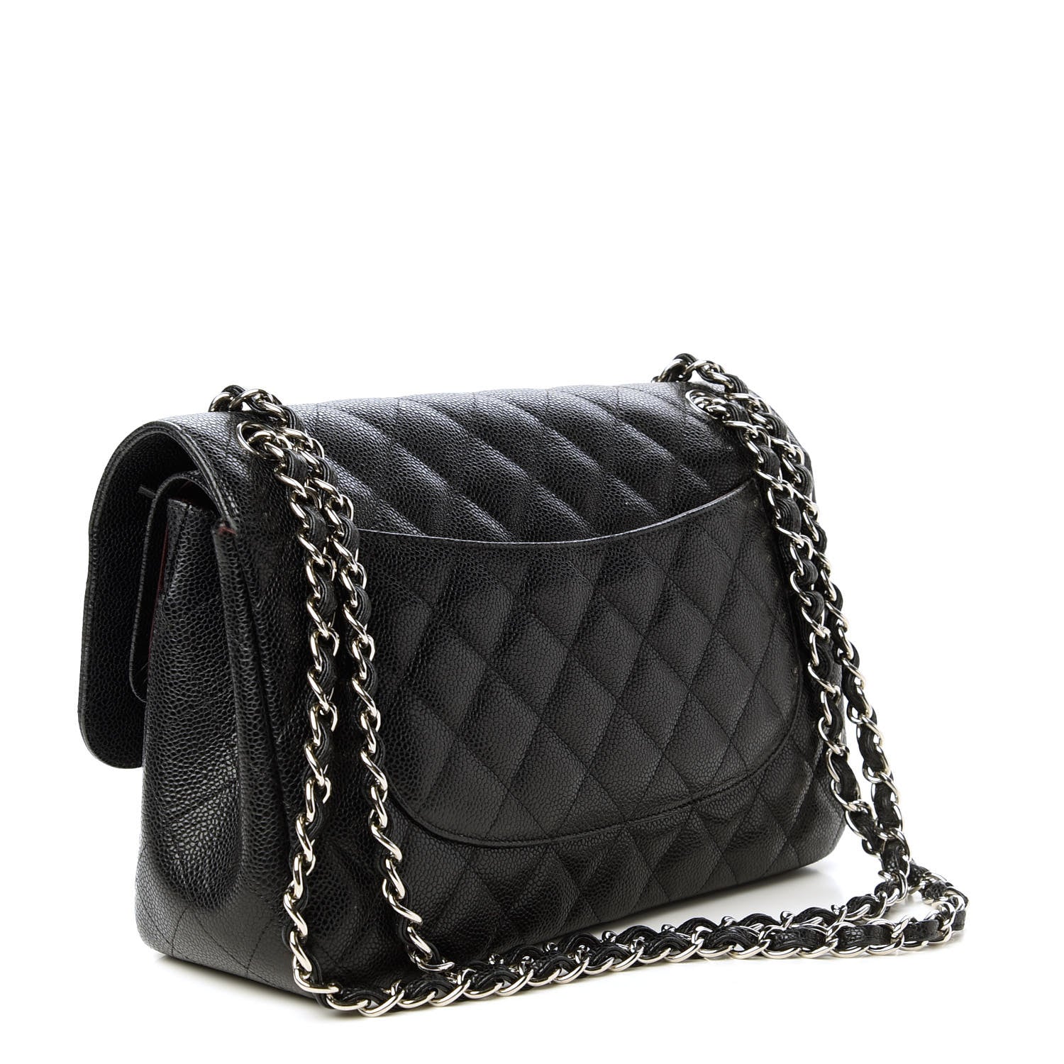 Chanel Caviar Quilted Jumbo Double Flap Black 3 of 10