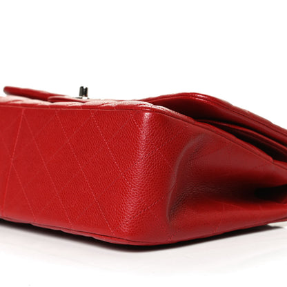 Chanel Caviar Quilted Jumbo Double Flap Red 11 of 11
