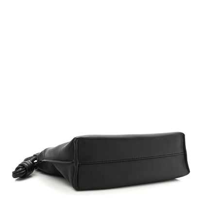 Loewe X HOWLS MOVING CASTLE Satin Calfskin Flamenco Knot Clutch Black 4 of 9