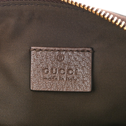 Gucci GG Supreme Monogram Textured Calfskin Web Medium Ophidia Cosmetic Case Beige Ebony New Acero 6 of 8