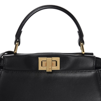 Fendi Nappa Mini Peekaboo Iconic Satchel Black 11 of 12