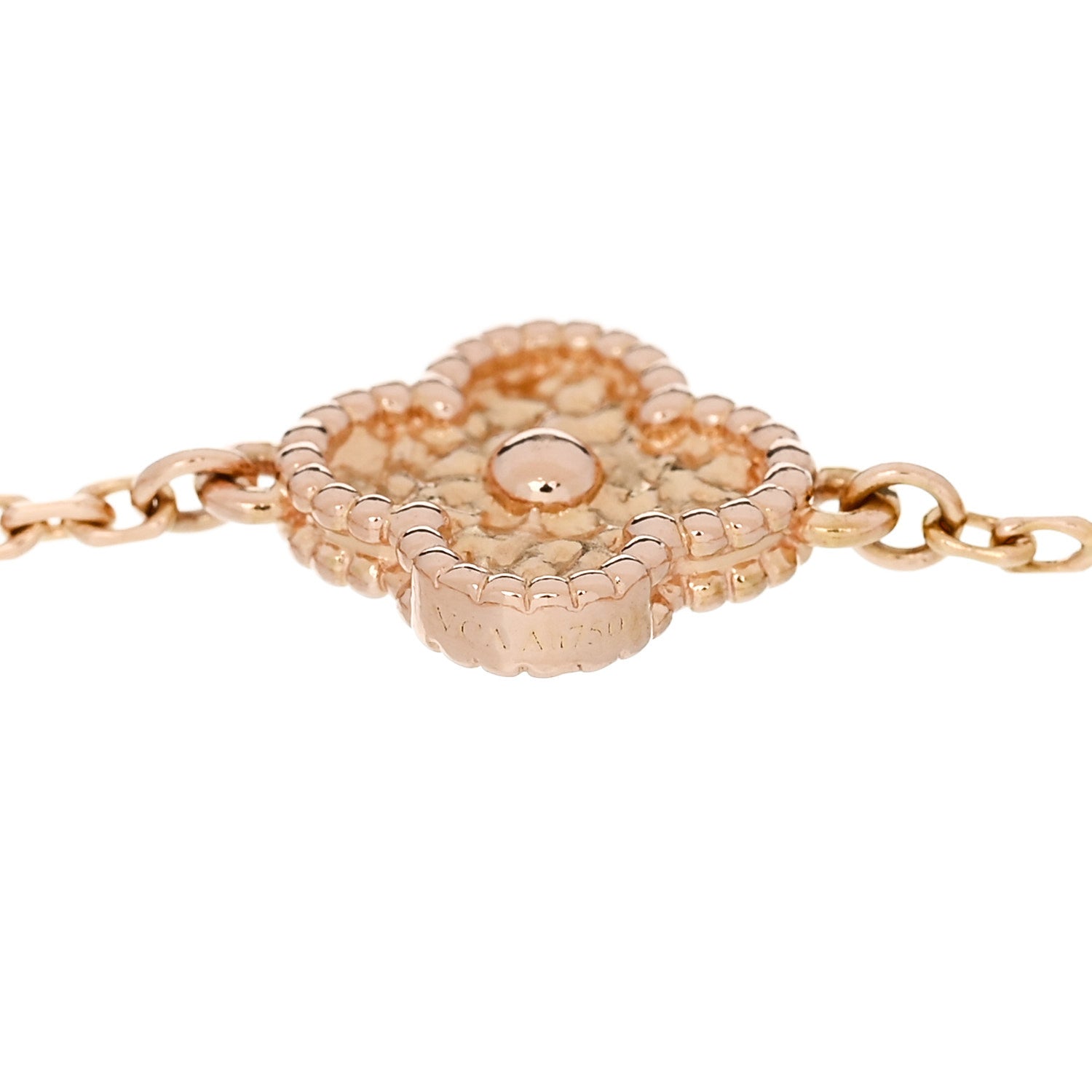 Van Cleef & Arpels 18K Rose Gold 6 Motifs Sweet Alhambra Bracelet 4 of 5