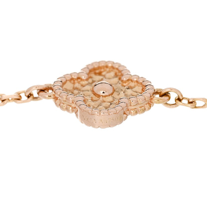 Van Cleef & Arpels 18K Rose Gold 6 Motifs Sweet Alhambra Bracelet 4 of 5