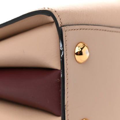 Prada Saffiano City Calfskin Small Bibliotheque Top Handle Cammeo Granato 12 of 15